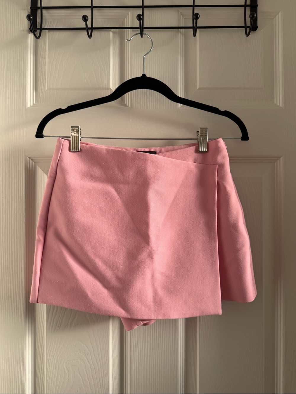 Zara Pink Wrap-Front Mini Skort